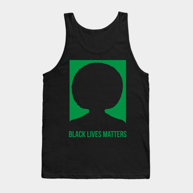 BLACK LIVES MATTER with Angela Tank Top by ZUNAIRA